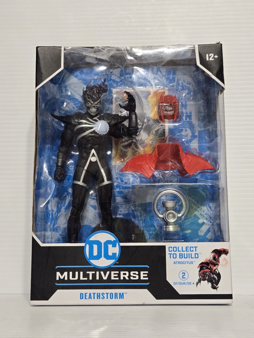 DC Multiverse Deathstorm Action Figure - Black & Red New (Box Dmg)